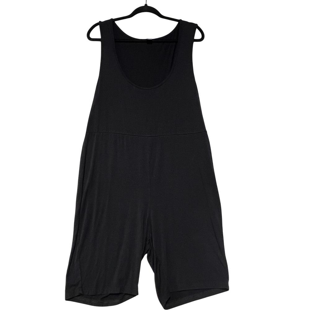 SHEIN Curve Romper Womens 3XL Black Sleeveless Scoop Neck Stretch